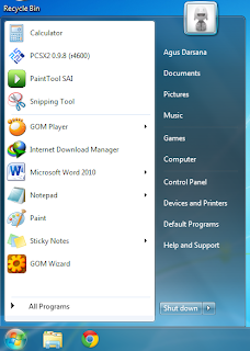 start menu windows 7, Cara Menonaktifkan/Mematikan Backup Otomatis Windows 7