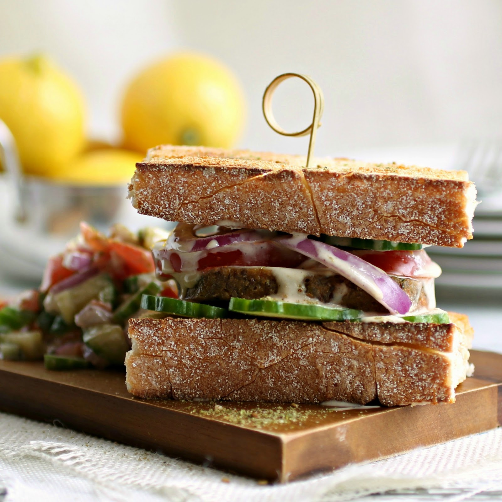 Hungry Couple Middle Eastern Inspired Meatless Burger