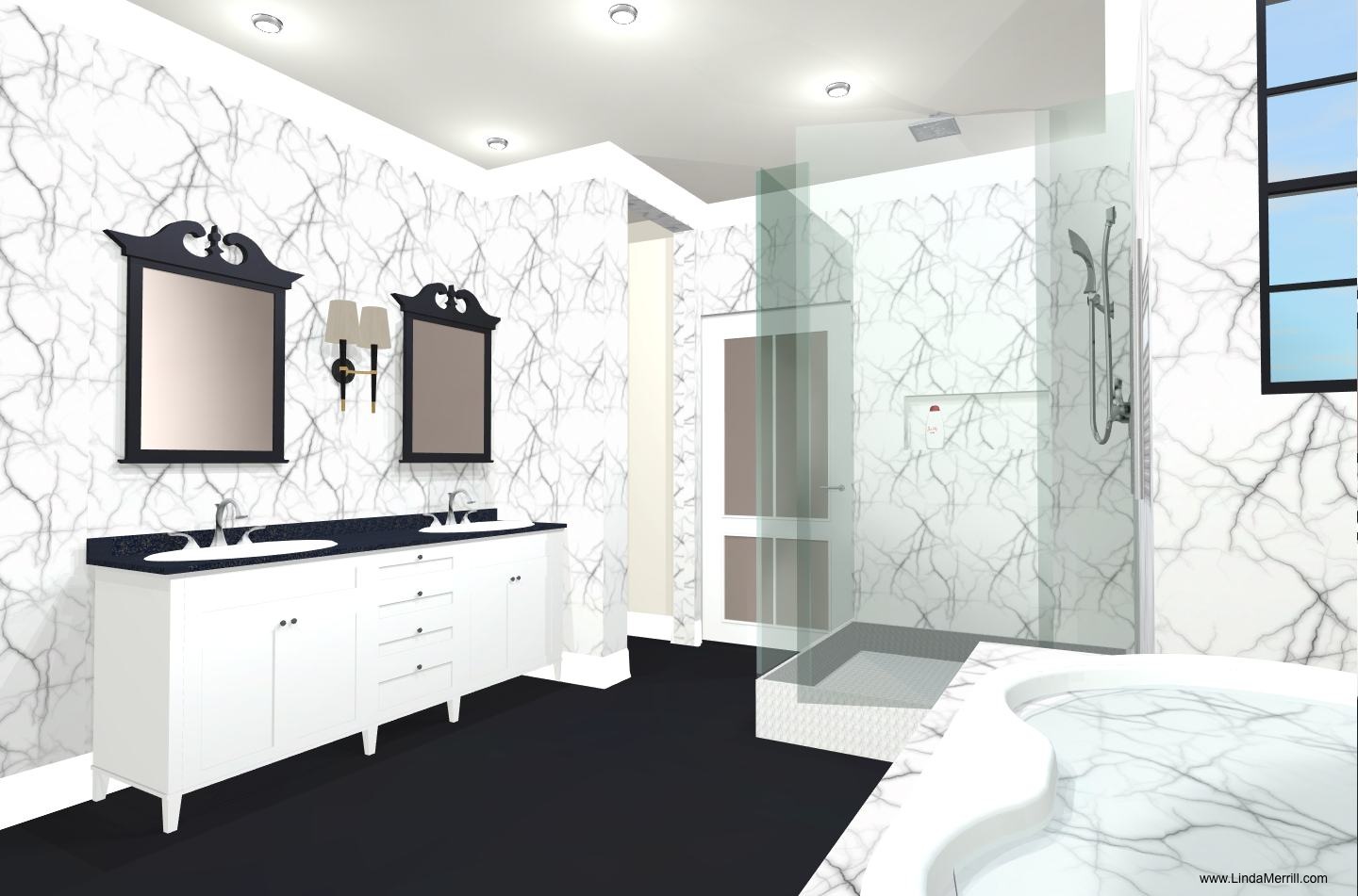 Linda\'s Dream House: 2nd Floor Plan and Master Bathroom Design ... Linda\'s Dream House: 2nd Floor Plan and Master Bathroom Design ...