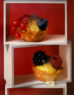 Pasteles Postres Pintura Fotorrealismo