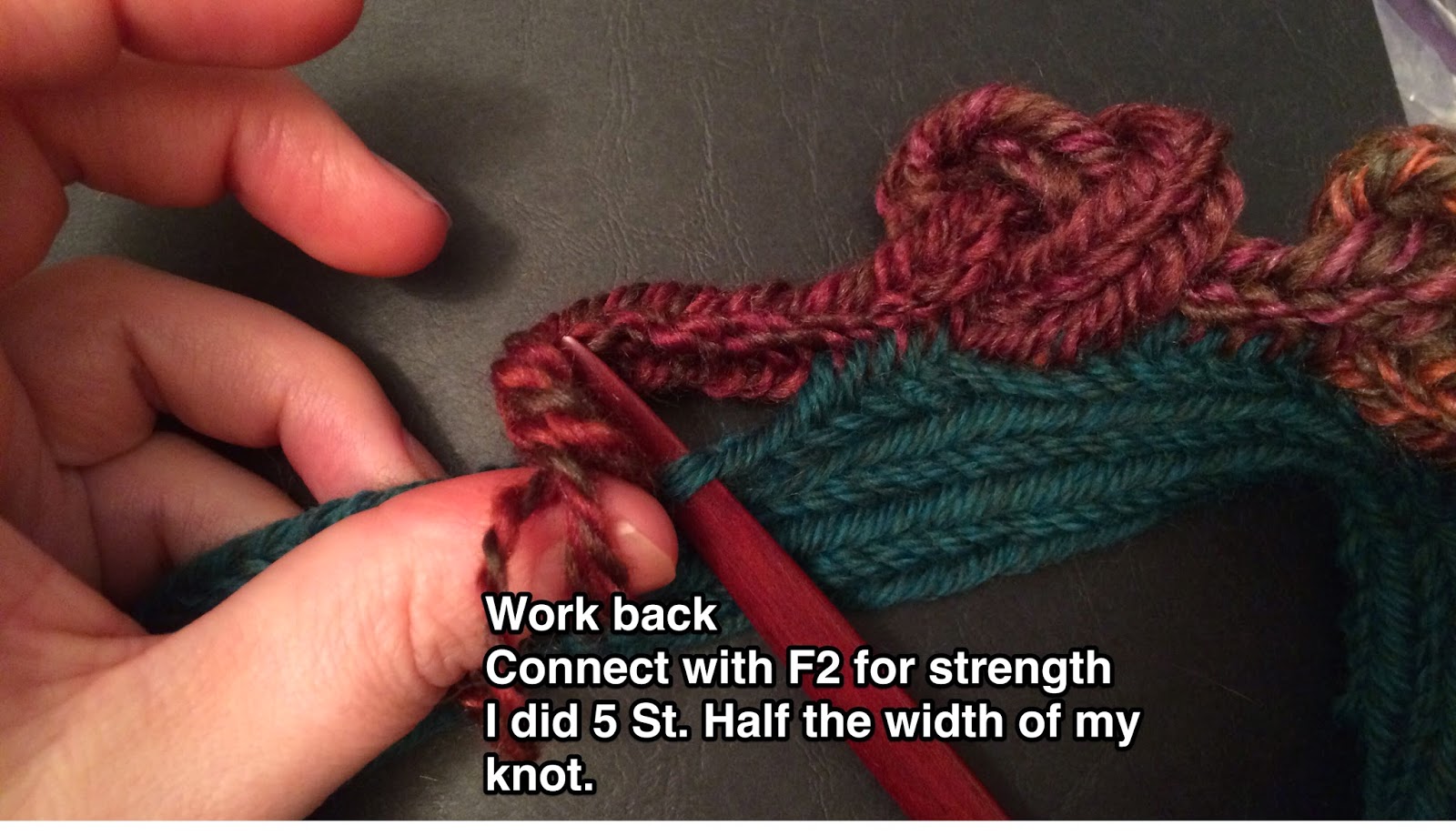 Shy Red Fox Nalbound Knot Work Cowl + Knotwork Pretzels Tutorial