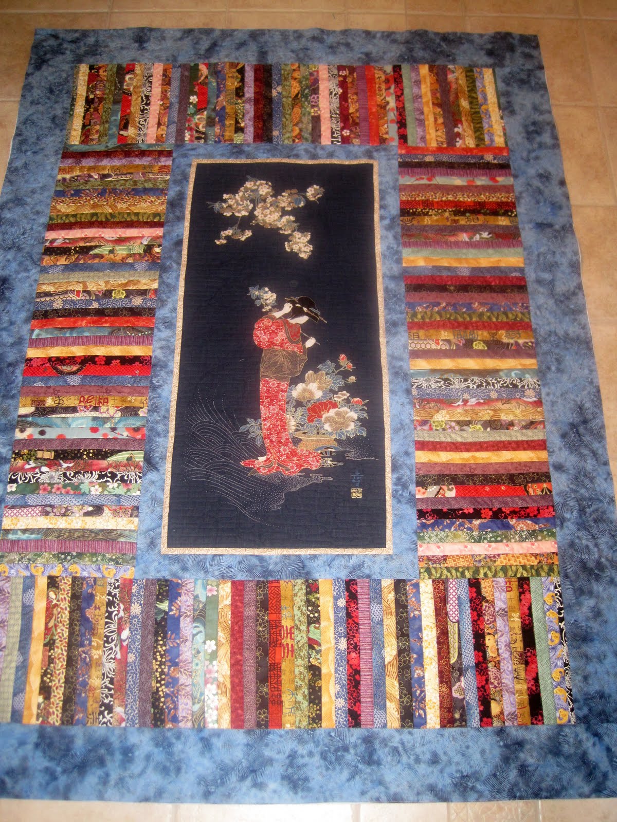 Finely Finished Quilts Liz's Asian Panel