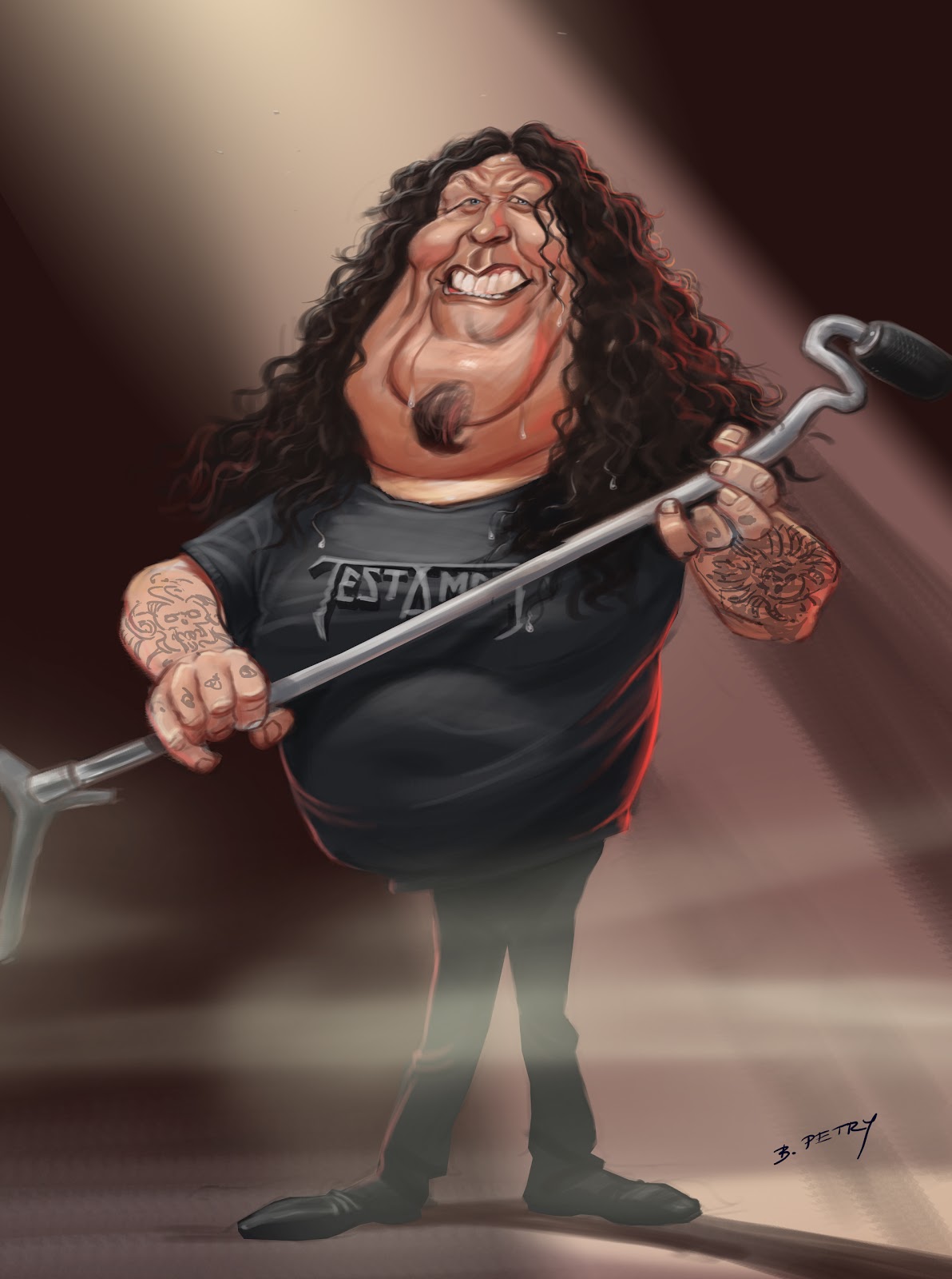 Art of Petry: CHUCK BILLY- TESTAMENT.