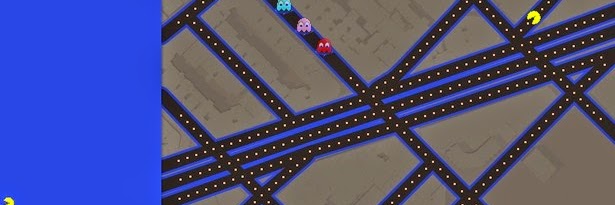 Bermain Pac-Man di Google Map - April Mop