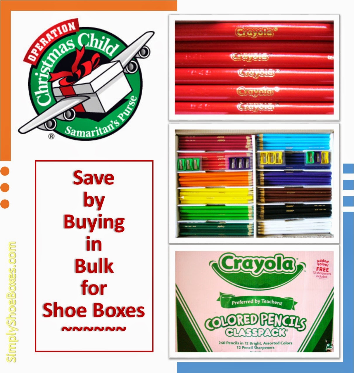 simply shoeboxes save by buying in bulk 480 colored pencils added