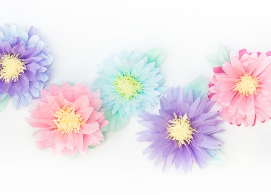 flores papel para decorar  Paper flower tutorial, Paper flowers, Tissue  paper flowers