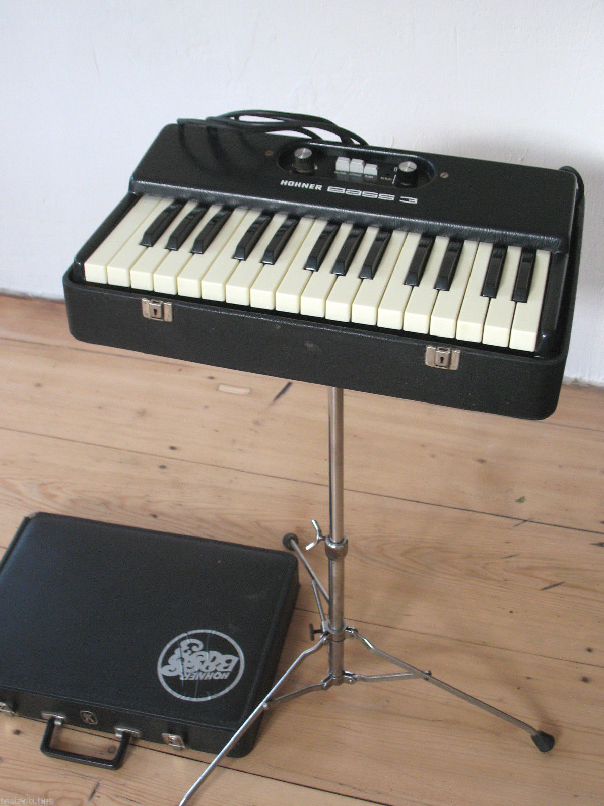 MATRIXSYNTH Hohner Bass 3 Vintage Analog Keyboard Bass Synthesizer SN