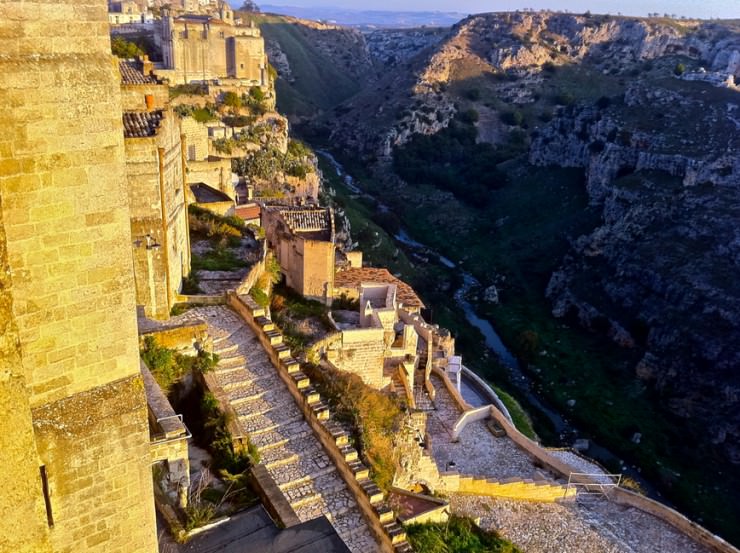 Ancient Cave Town Matera in Southern Italy Ancient Cave Town Matera in Southern Italy