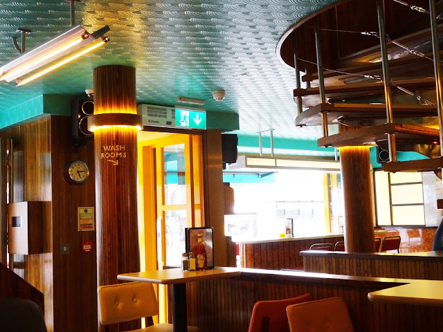 Decor inside the breakfast club in brighton