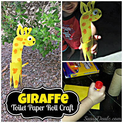 giraffe toilet paper roll craft