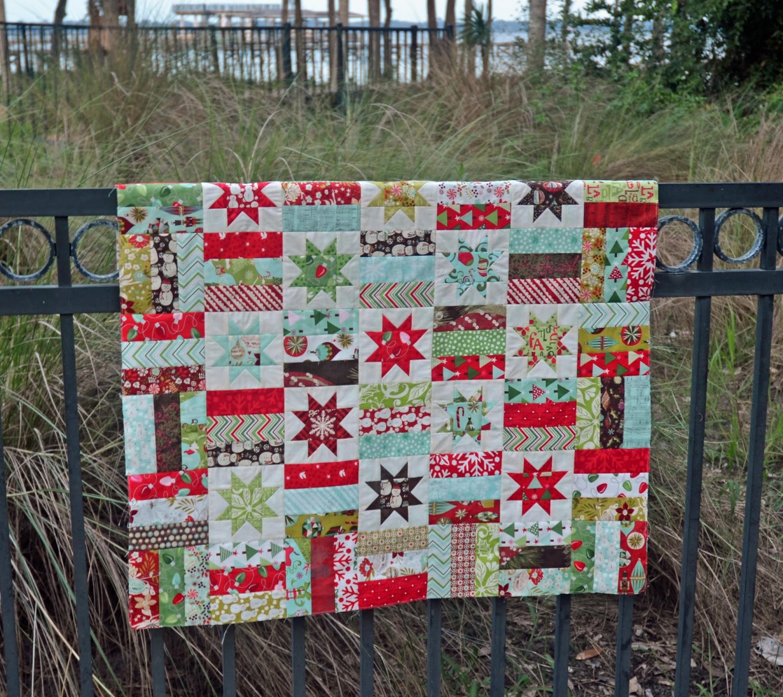 IslandLife Quilts My Lincoln Schnibble Log Cabin Christmas