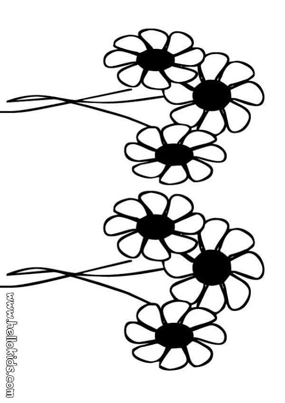 Daisy Flower Garden Journey Coloring Pages - Best Coloring Pages