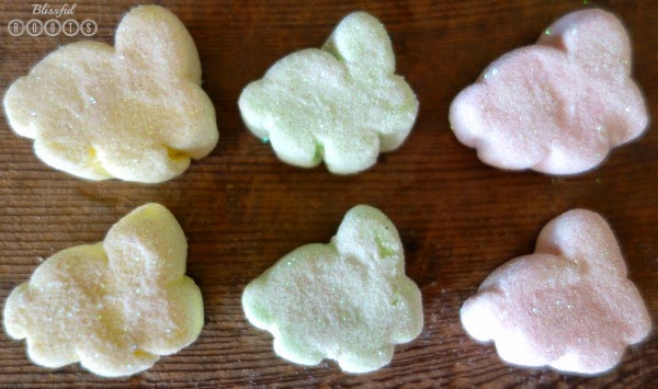 DIY Glittered Marshmallow Bunnies from Blissful Roots