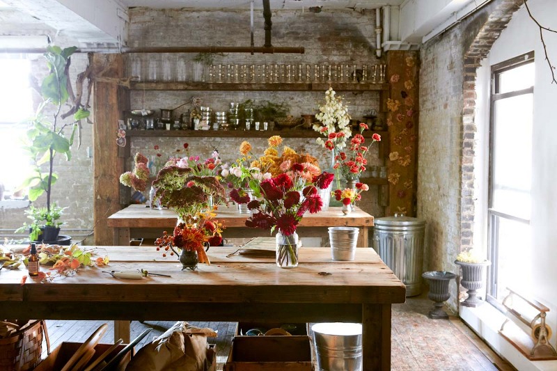 Heart of Gold Inspiring Work Spaces Floral Designer Amy Merrick
