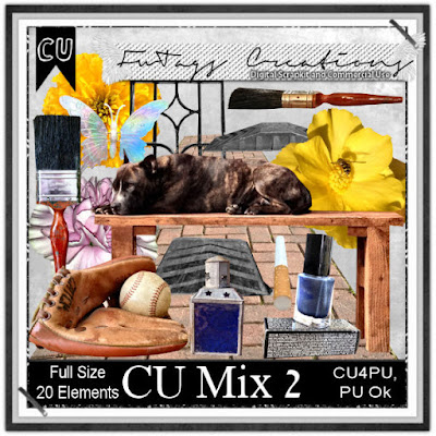 CU Mix 2, Commercial Use Scrap kit by Claire Slack aka FwTags