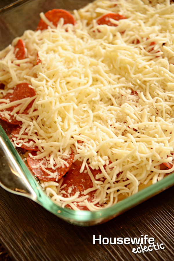 Pepperoni Lasagna Housewife Eclectic