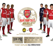 Arsenal vs Malaysia Asia Tour 2011 Poster | Koletsy