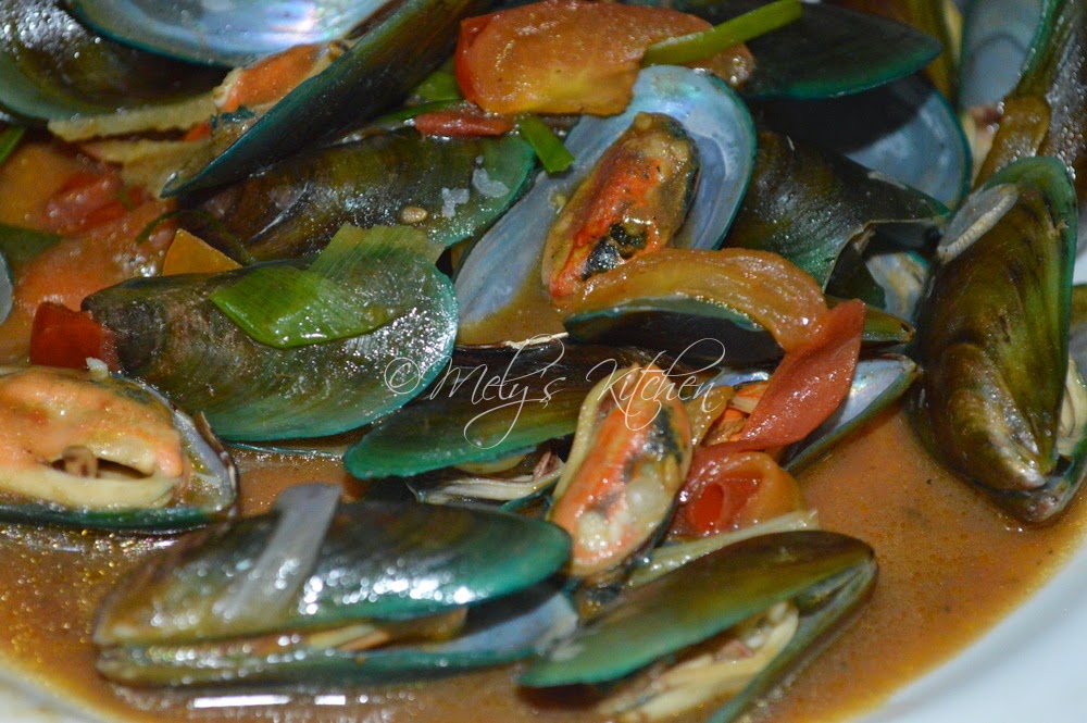 Mely's kitchen Mussels with Oyster Sauce