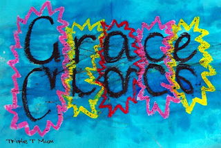 Crayon Resist Name Recognition Activity