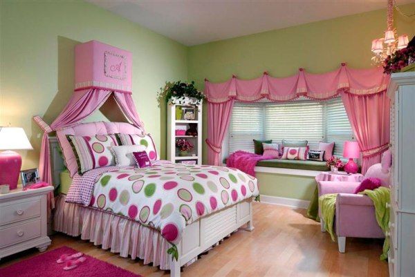 DORMITORIOS EN ROSA Y VERDE | DORMITORIOS CON ESTILO