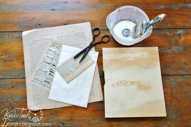 Mixed Media Art Photo Frames Repurposed Book Pages via KnickofTimeInteriors.blogspot.com