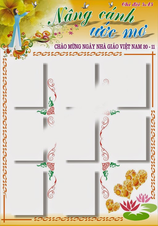 Mẫu báo tường đẹp Mẫu báo tường đẹp
