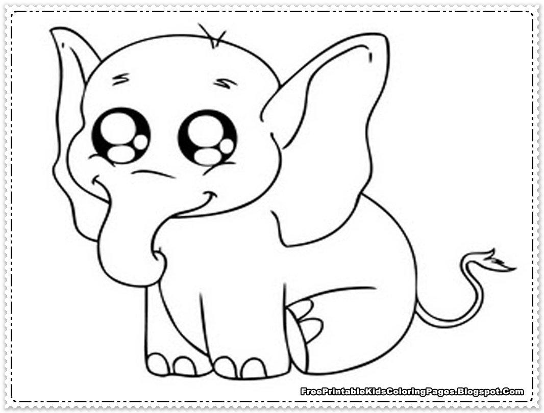 Elephant Coloring Pages Printable - Free Printable Kids Coloring Pages