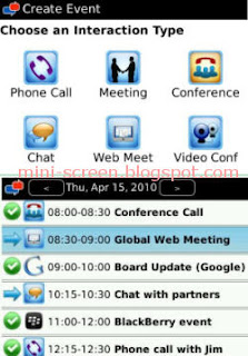 Neatcall Free Communicator App: Blackberry Interface