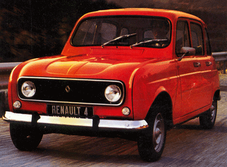 El Renault 4 conocido popularmente como Renoleta R4 4L o Cuatro latas es