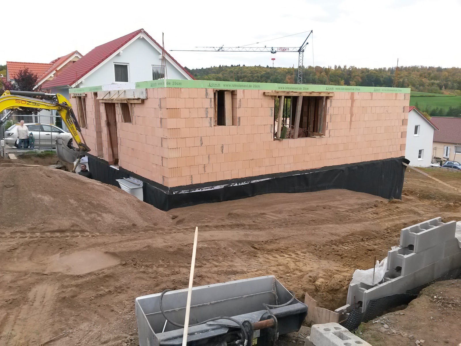 Unser Traum Vom Eigenheim Endlich Wird Die Baugrube Verfullt