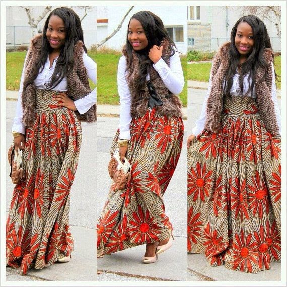 Ankara Long Skirt Style DeZango Fashion Zone