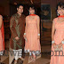 Nisha Rawal in Orange Polka Dots Salwar