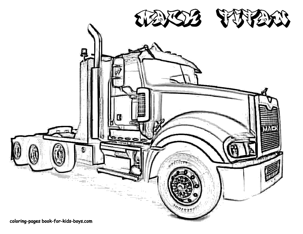 Truck Coloring Pages To Print (12 Image) – Colorings.net