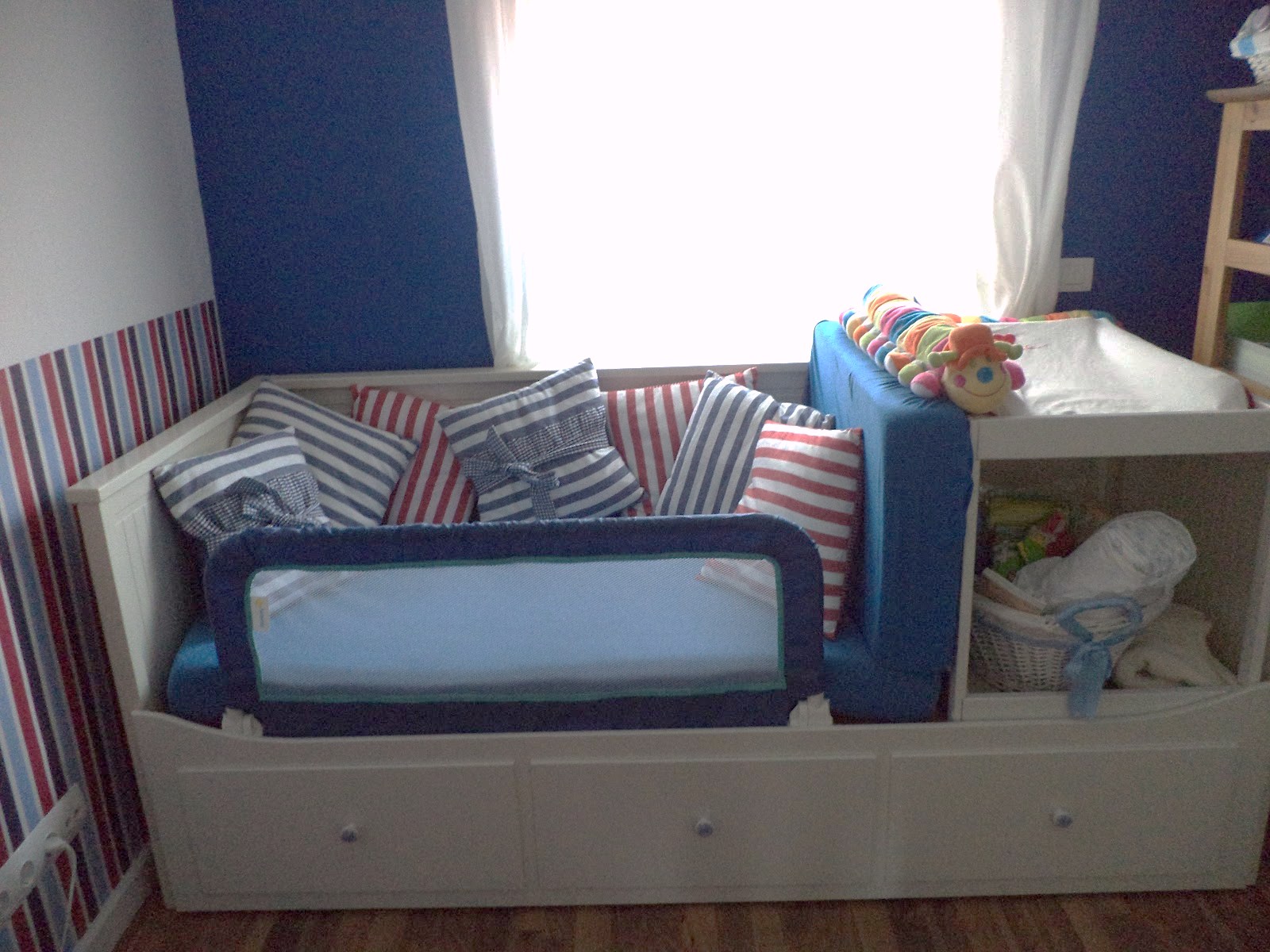 Guest bed makes space for baby changing table IKEA Hackers IKEA Hackers