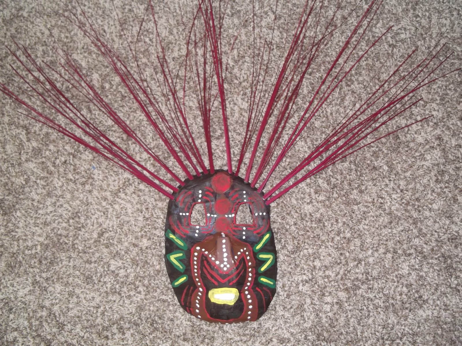 Laurel's Lovely Artwork for Art 3700 African Milk Jug Mask