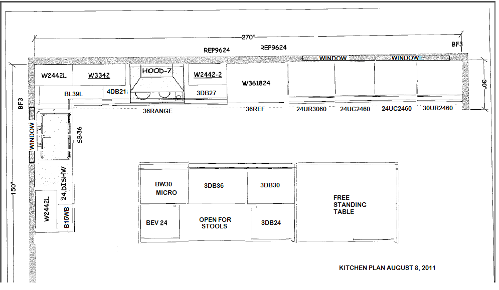 RENOVATE 1927: KITCHEN LAYOUT....almost final