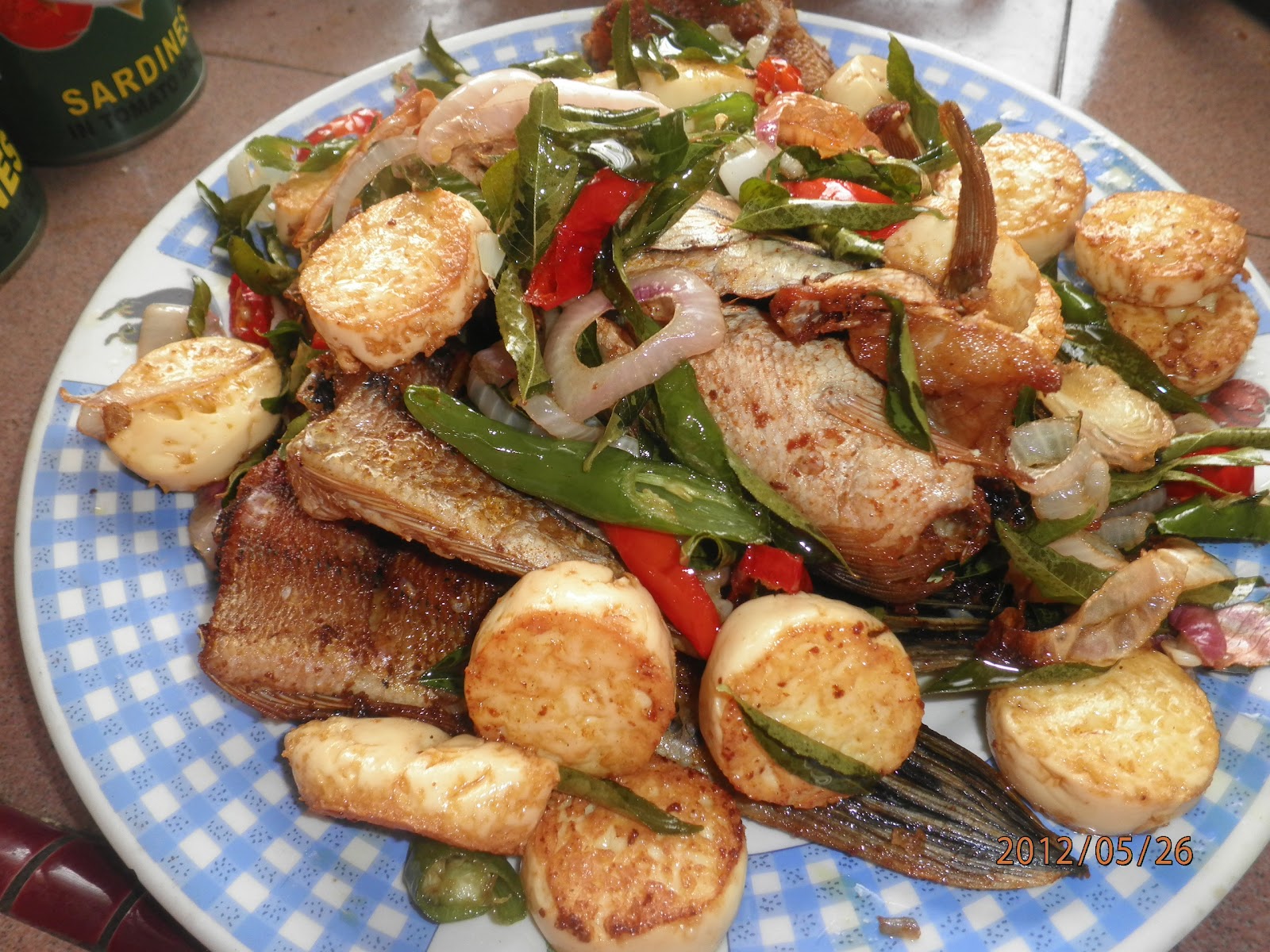 4fn1mffamily Ikan Toman Goreng Kunyit dan Asam Pedas Johor.