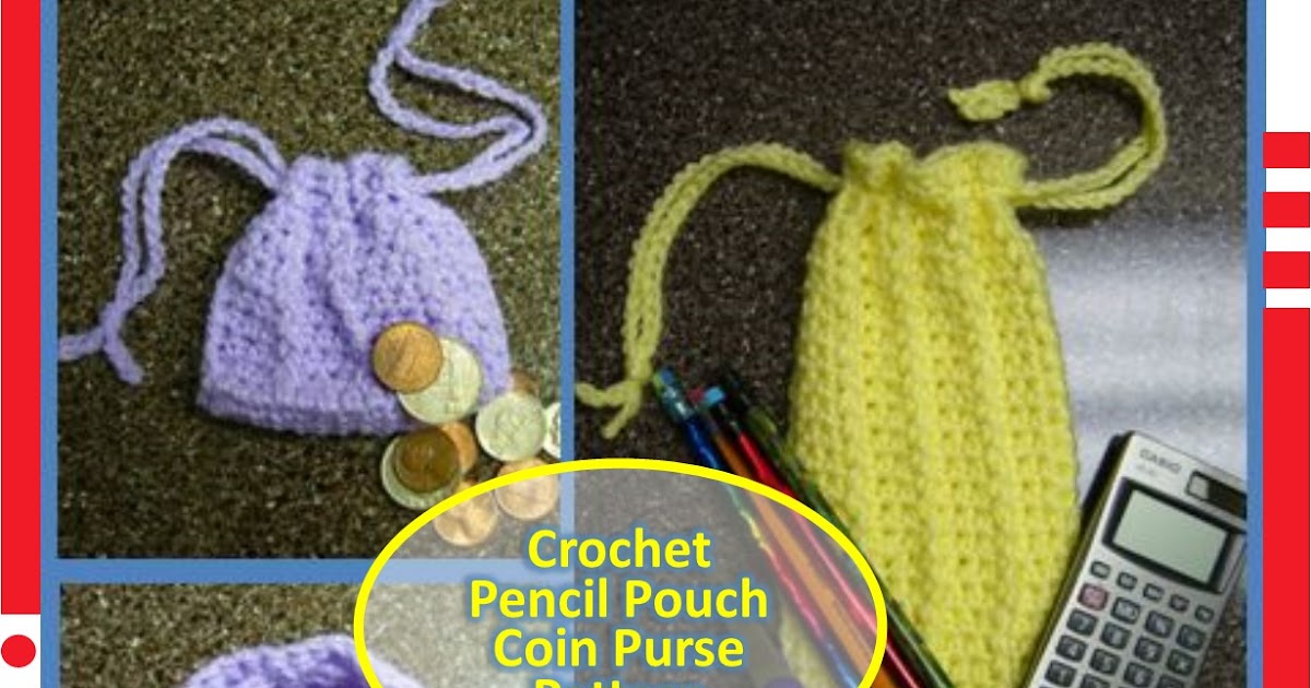 Simply Shoe Boxes: Crochet Front Post Coin Purse, Jewelry Bag and ...