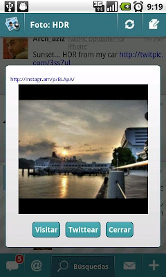 TweetTopics cliente twitter Android