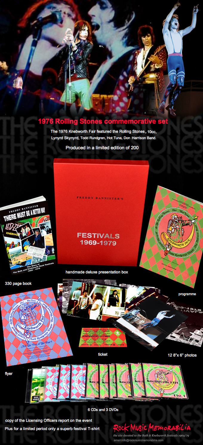 rollingstonesvaults The Rolling Stones at Knebworth Fair 1976