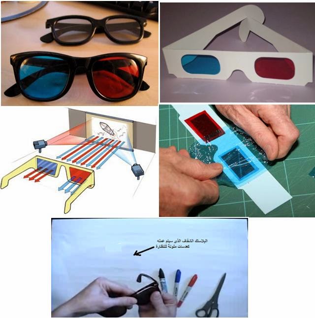 TRY DO THIS How to Make a 3D Glasses كيف تصنع نظارة ثلاثية الابعاد