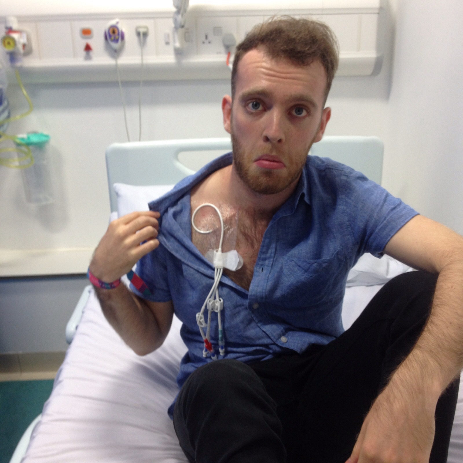 My adventures in Hospital September 15 October 1 Hickman Line removal.