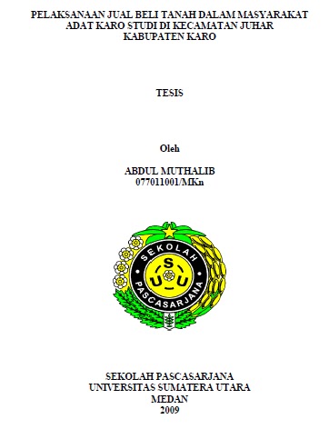 Makalah Jual Beli Tanah Adat