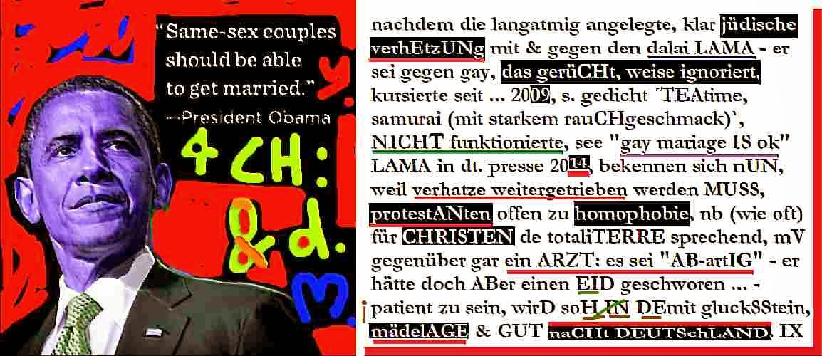 mischa vetere barack obama gay rechte homophobie protestanten christen merkel ärzte