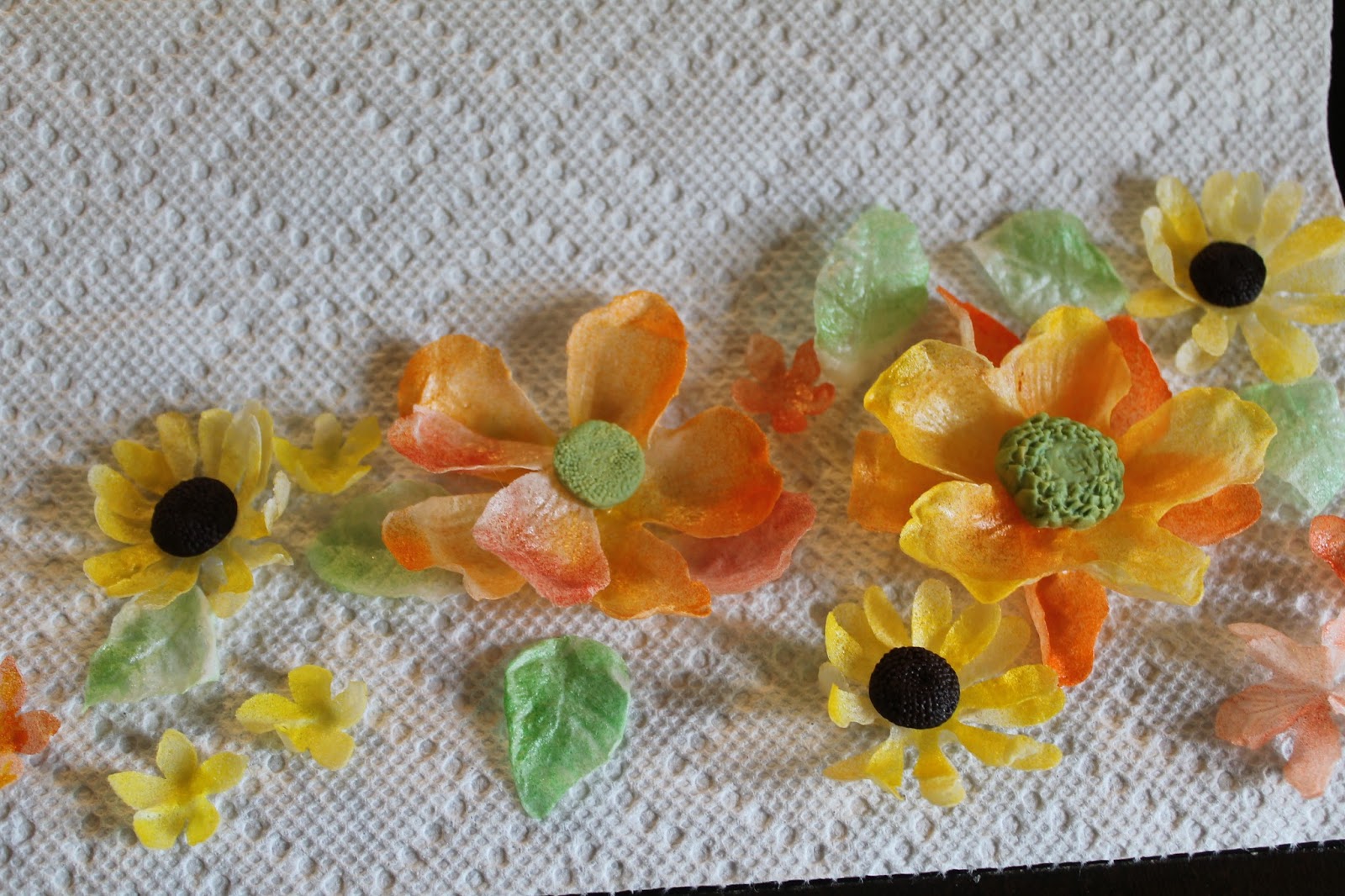 Decorate The Cake Wafer Paper Flowers for Fall