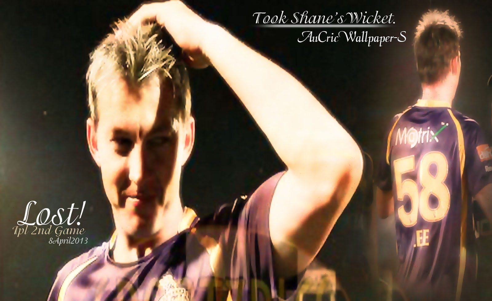 Australian Cricket Team Wallpaper: Brett Lee Wallpaper HD IPL KKR-RR