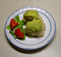 Coliflor a la Crema de Aguacate.