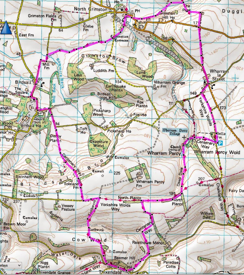 Thixendale, Birdsall & North Grimston (Yorkshire Wolds)