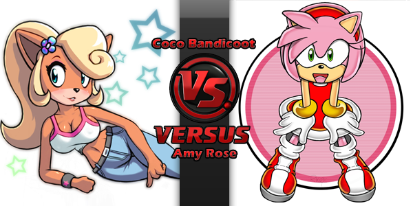 Coco Bandicoot x Amy Rose.