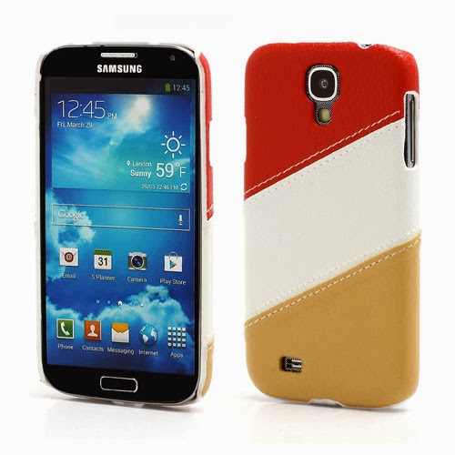 Three-color Leather Coated Hard Case for Samsung Galaxy S4 IV i9500 i9502 i9505 - Red / White / Brown Three-color Leather Coated Hard Case for Samsung Galaxy S4 IV i9500 i9502 i9505 - Red / White / Brown